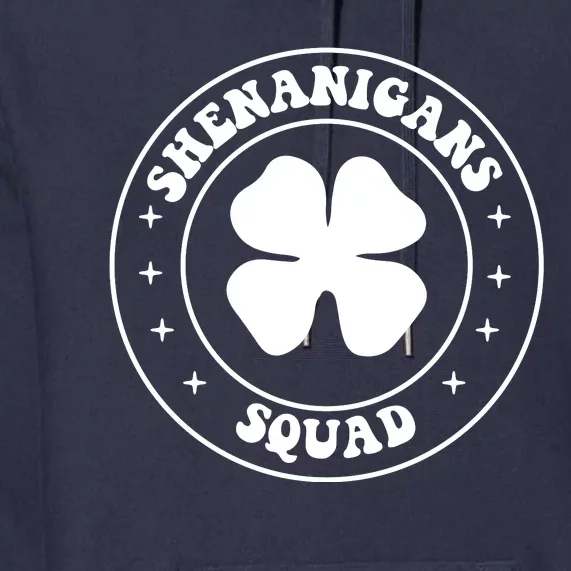 Retro Groovy Shenanigans Squad Saint Patricks Day Premium Hoodie