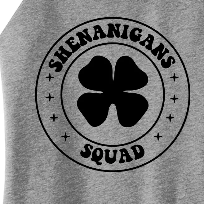 Retro Groovy Shenanigans Squad Saint Patricks Day Women’s Perfect Tri Rocker Tank