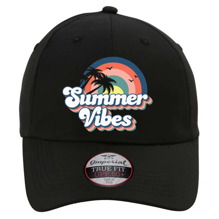 Retro Groovy Summer Vibes For Wo Summer Vacation The Original Performance Cap