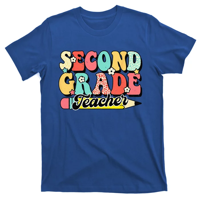 Retro Groovy Second Grade Teacher First Day 2nd Grade T-Shirt