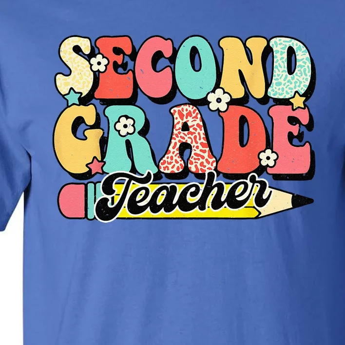 Retro Groovy Second Grade Teacher First Day 2nd Grade Tall T-Shirt