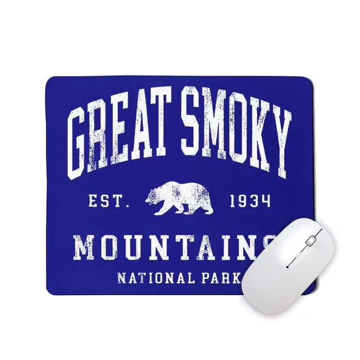 Retro Great Smoky Mountains National Park Mousepad