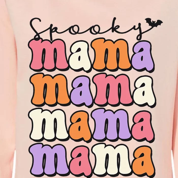 Retro Groovy Spooky Mama Thanksgiving Halloween Costume Mom Womens California Wash Sweatshirt