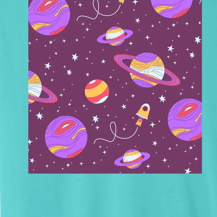 Retro Galaxy Spaceship ChromaSoft Performance T-Shirt