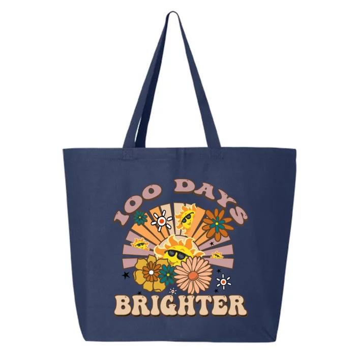 Retro Groovy Sunshine 100 Days Brighter Gift 25L Jumbo Tote