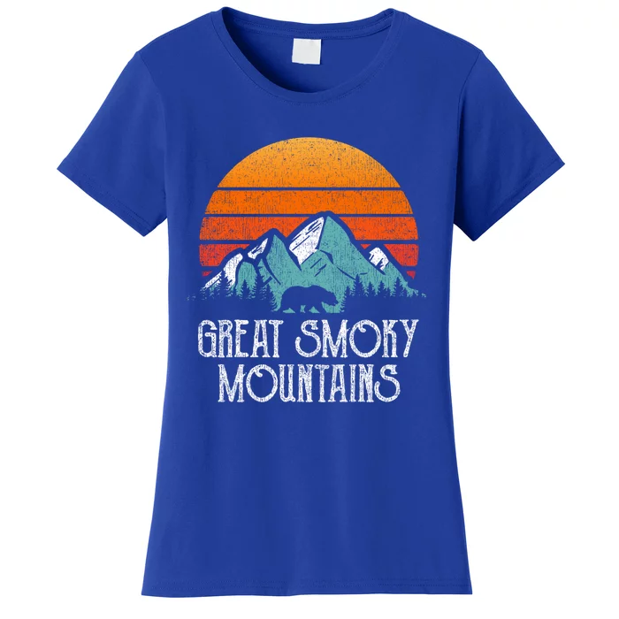 Retro Great Smoky Mountains National Park Bear Vintage Gift Women's T-Shirt