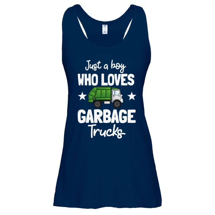 Recycling Garbage Truck Recycle Trash Collector Earth Day Ladies Essential Flowy Tank