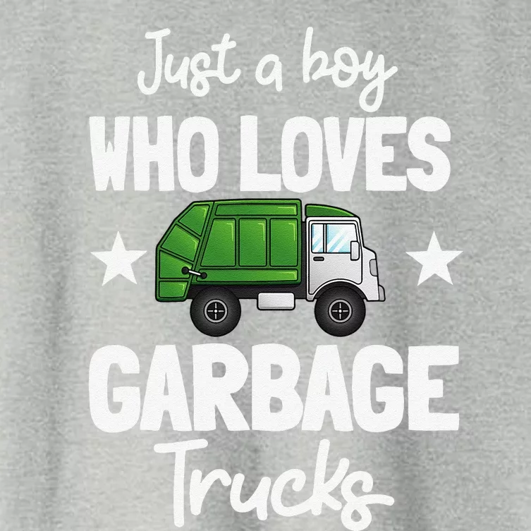 Recycling Garbage Truck Recycle Trash Collector Earth Day Women's Crop Top Tee