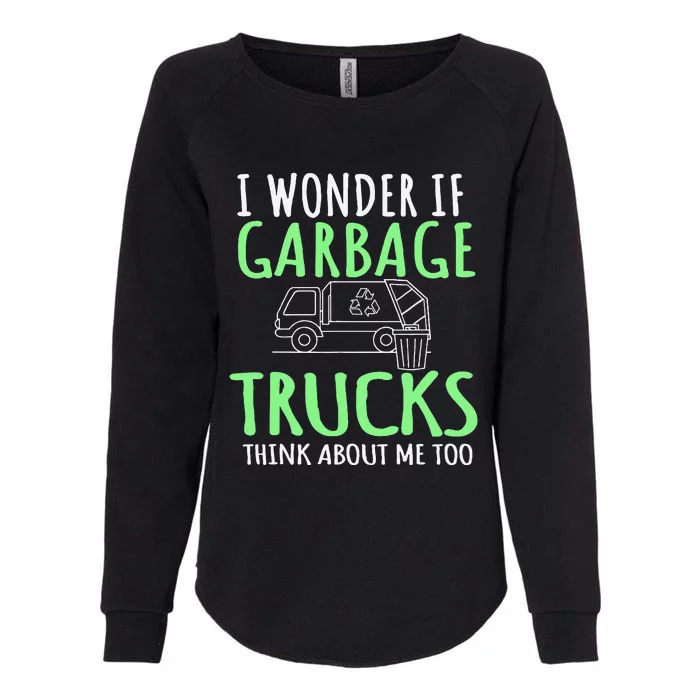 Recycling Garbage Truck Trash Collector Recycle Earth Day Womens California Wash Sweatshirt