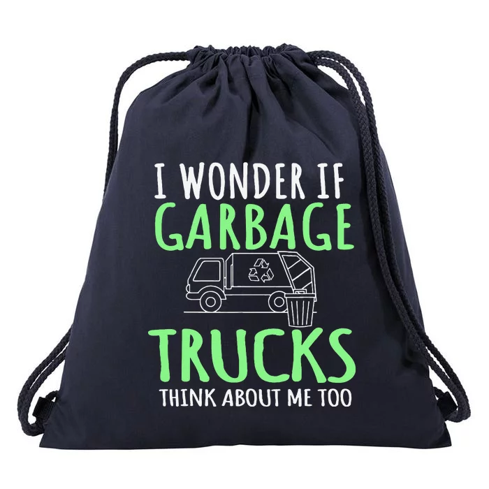 Recycling Garbage Truck Trash Collector Recycle Earth Day Drawstring Bag