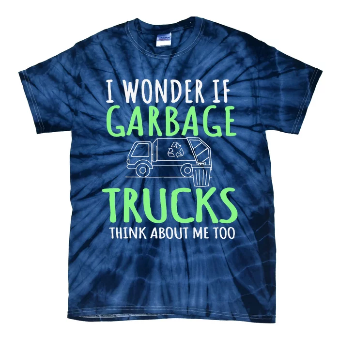 Recycling Garbage Truck Trash Collector Recycle Earth Day Tie-Dye T-Shirt