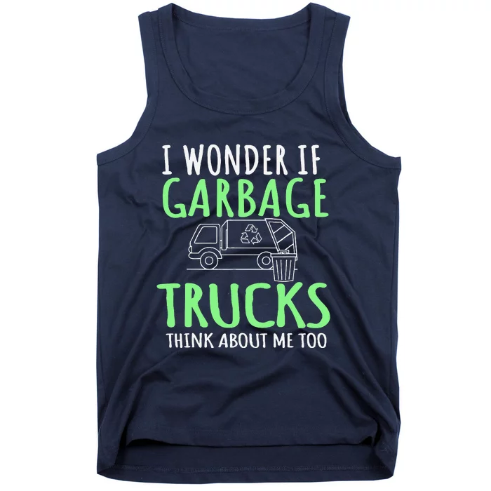 Recycling Garbage Truck Trash Collector Recycle Earth Day Tank Top