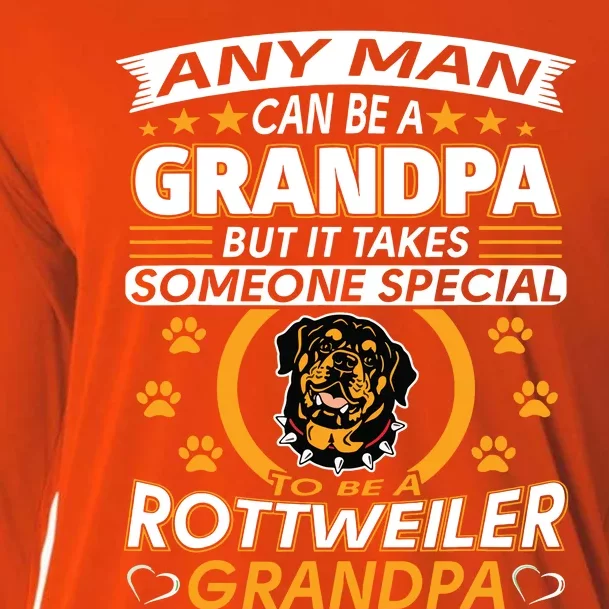 Rottweiler Grandpa T Best Gift For Grandparents Day Cooling Performance Long Sleeve Crew