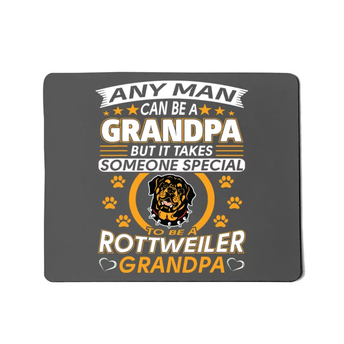 Rottweiler Grandpa T Best Gift For Grandparents Day Mousepad