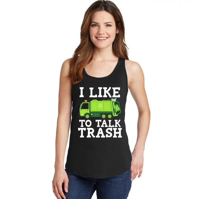 Recycling Garbage Truck Trash Collector Recycle Earth Day Ladies Essential Tank