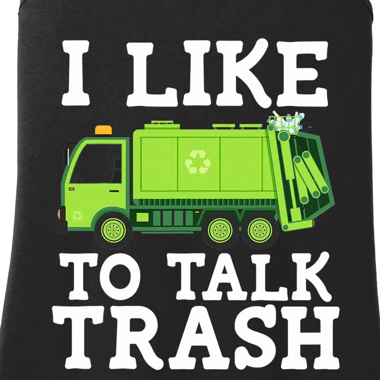 Recycling Garbage Truck Trash Collector Recycle Earth Day Ladies Essential Tank