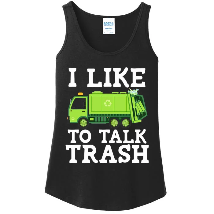 Recycling Garbage Truck Trash Collector Recycle Earth Day Ladies Essential Tank