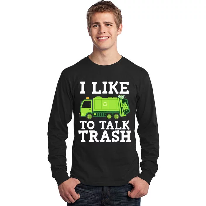 Recycling Garbage Truck Trash Collector Recycle Earth Day Tall Long Sleeve T-Shirt