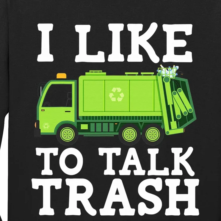 Recycling Garbage Truck Trash Collector Recycle Earth Day Tall Long Sleeve T-Shirt