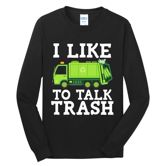 Recycling Garbage Truck Trash Collector Recycle Earth Day Tall Long Sleeve T-Shirt