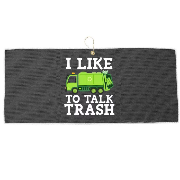 Recycling Garbage Truck Trash Collector Recycle Earth Day Large Microfiber Waffle Golf Towel