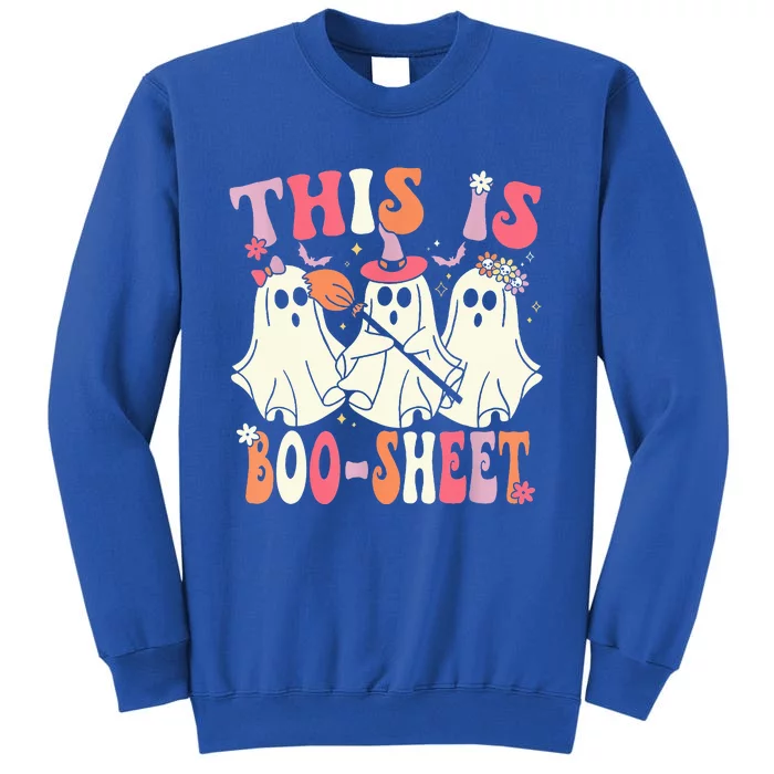 Retro Groovy This Is Some Boo Sheet Halloween Ghost Funny Sweatshirt