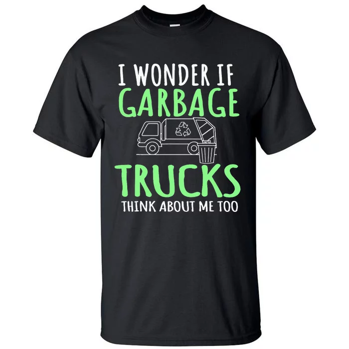 Recycling Garbage Truck Trash Collector Recycle Earth Day Tall T-Shirt