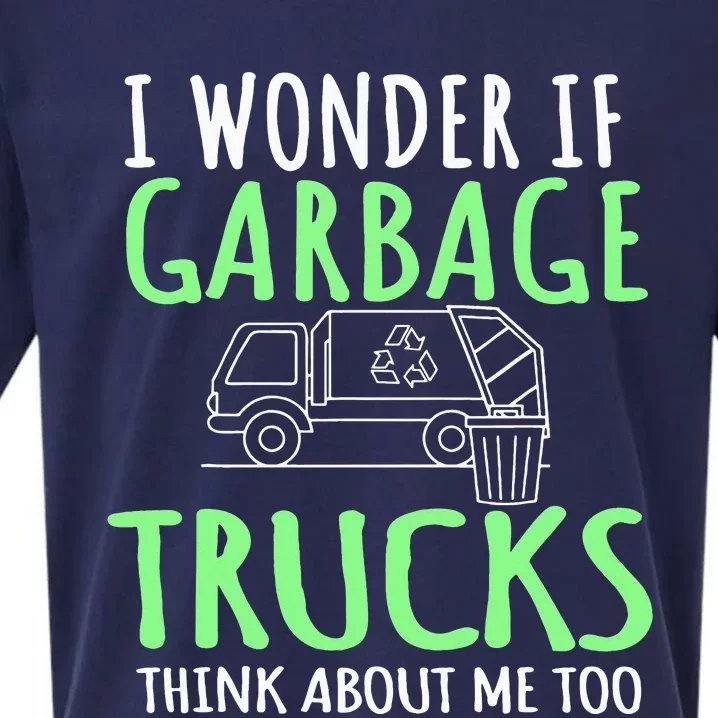 Recycling Garbage Truck Trash Collector Recycle Earth Day Sueded Cloud Jersey T-Shirt