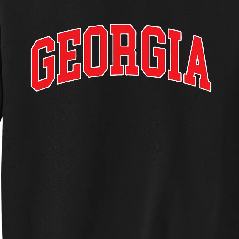 retro Georgia Throwback Design Print Classic Tall Sweatshirt