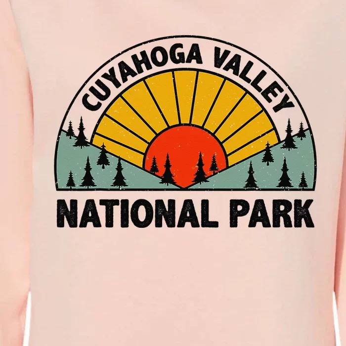 Retro Graphic Travel Lovers Cuyahoga Valley National Park Womens California Wash Sweatshirt