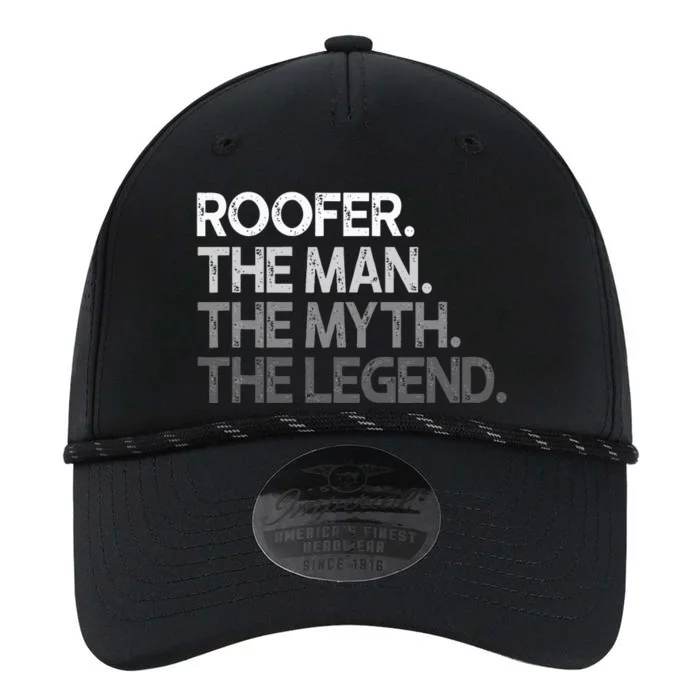 Roofer Gift The Man Myth Legend Performance The Dyno Cap