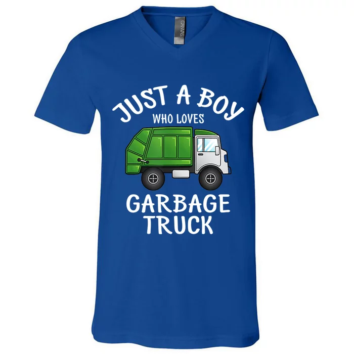 Recycling Garbage Truck Recycle Trash Collector Earth Day Gift V-Neck T-Shirt