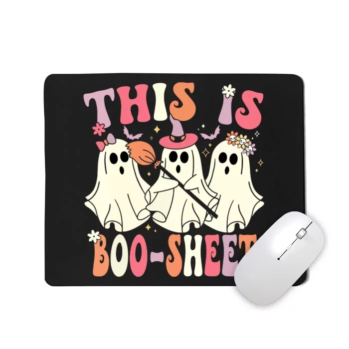 Retro Groovy This Is Boosheet Halloween Cute Ghost Costume Gift Mousepad