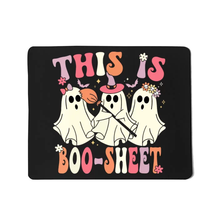 Retro Groovy This Is Boosheet Halloween Cute Ghost Costume Gift Mousepad