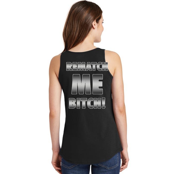 Ryan Garcia Tanks 1 Fan Rematch Me Bitch Front & Back Ladies Essential Tank