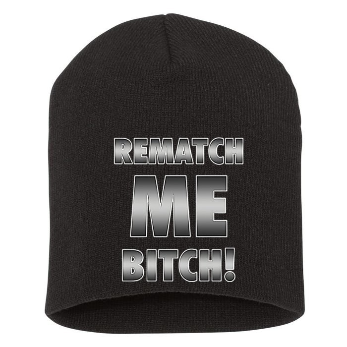 Ryan Garcia Tanks 1 Fan Rematch Me Bitch Front & Back Short Acrylic Beanie