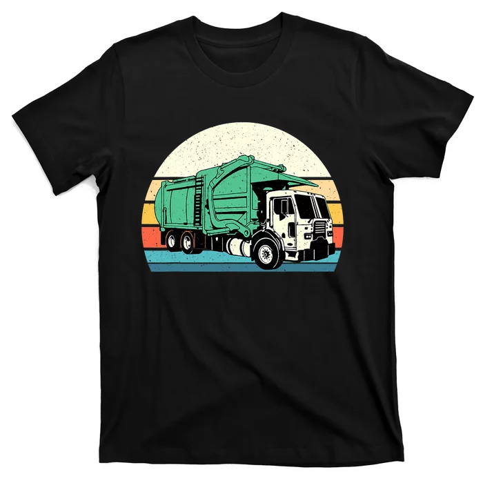 Retro Garbage Truck - Dump Trash Collector Recycling Lover T-Shirt