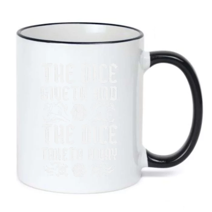 Rpg Giveth Taketh Funny Gamer Black Color Changing Mug