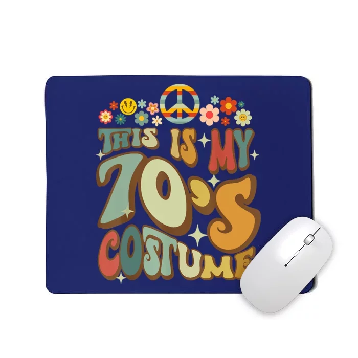 Retro Groovy This Is My 70's Costume Funny 70s Party Vintage Mousepad