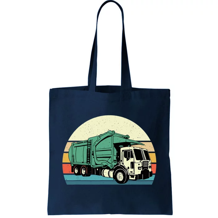 Retro Garbage Truck Dump Trash Collector Recycling Lover Tote Bag