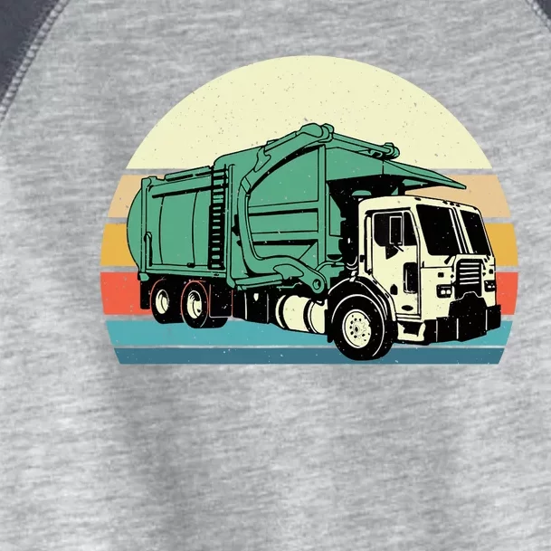 Retro Garbage Truck Dump Trash Collector Recycling Lover Toddler Fine Jersey T-Shirt