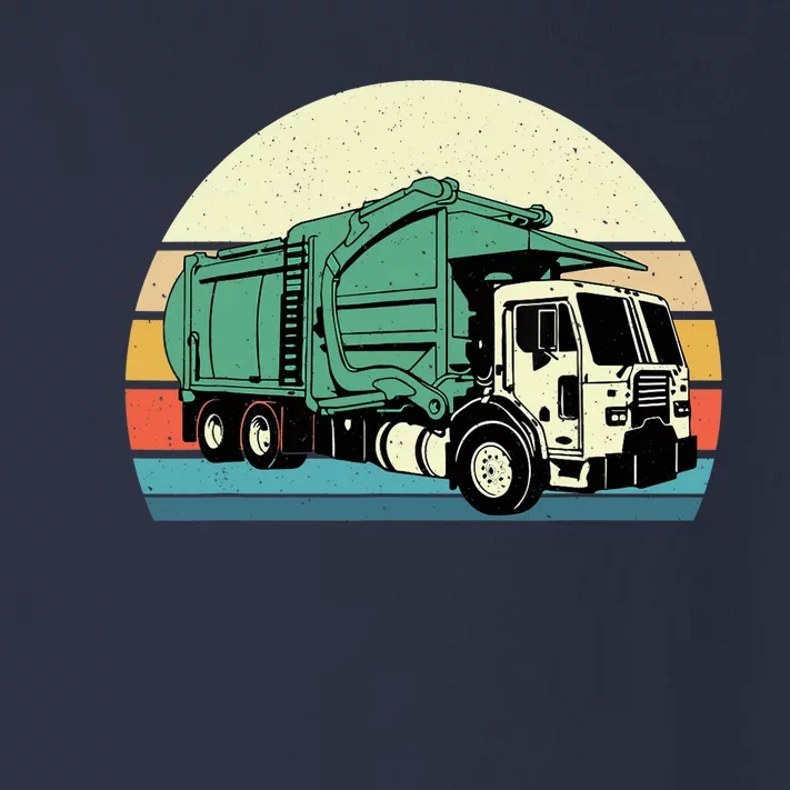 Retro Garbage Truck Dump Trash Collector Recycling Lover Toddler Long Sleeve Shirt