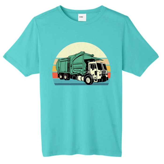 Retro Garbage Truck Dump Trash Collector Recycling Lover ChromaSoft Performance T-Shirt