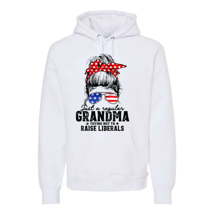 Regular Grandma Trying Not To Raise Liberals Voted For Trump Premium Hoodie