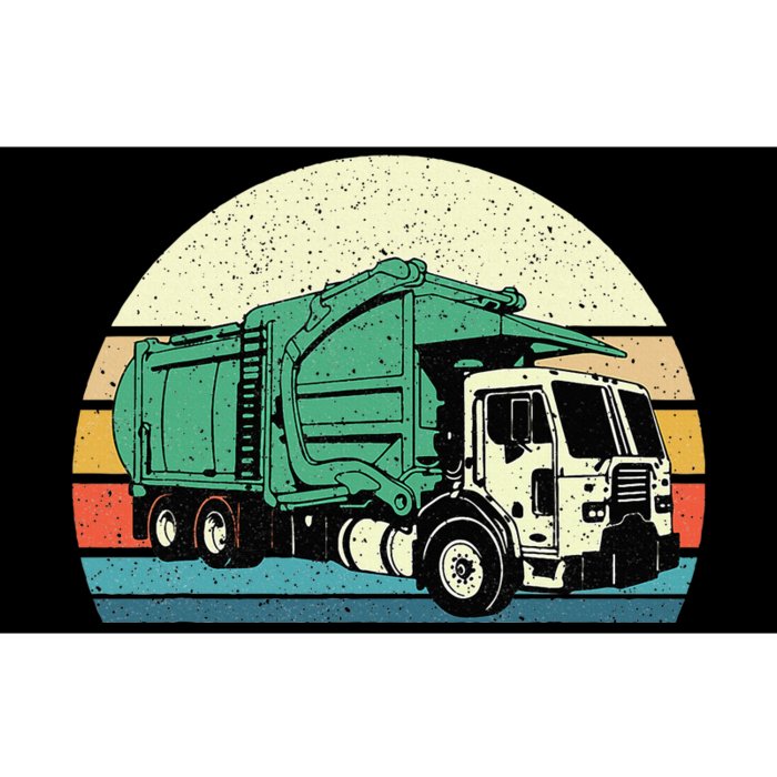 Retro Garbage Truck Dump Trash Collector Recycling Lover Bumper Sticker