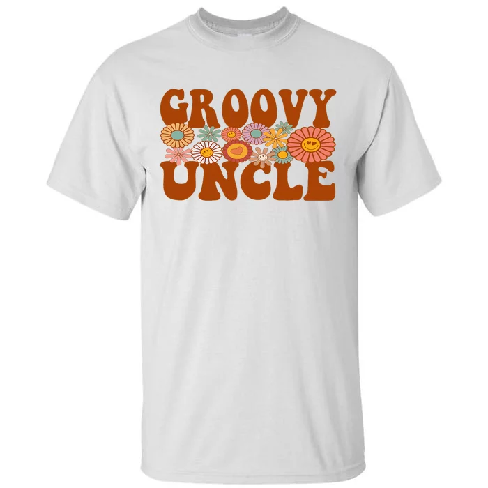 Retro Groovy Uncle Matching Family 1st Birthday Party Tall T-Shirt