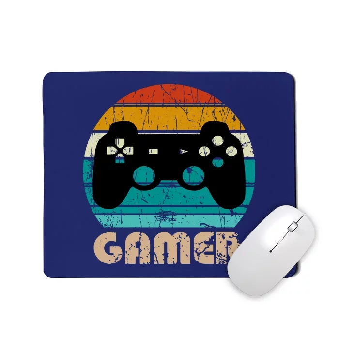 Retro Gamer Video Games Player Gaming Boys Teens Men Mousepad