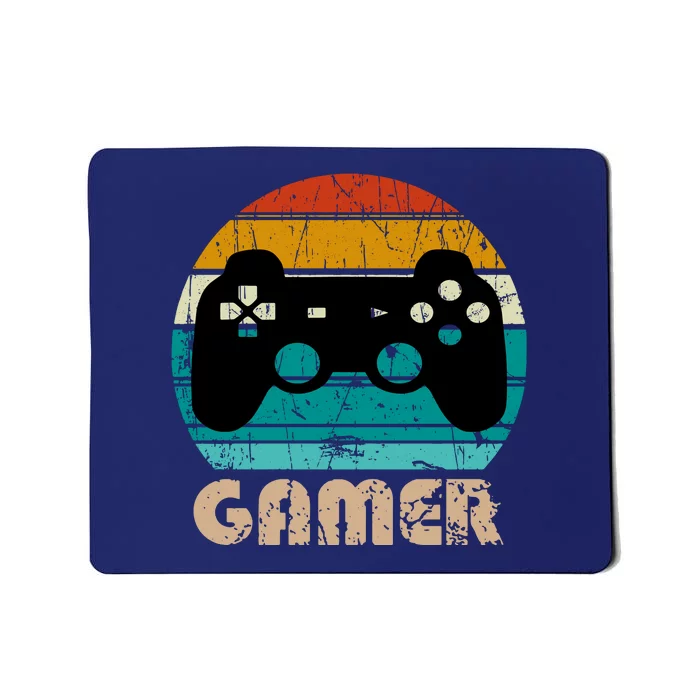 Retro Gamer Video Games Player Gaming Boys Teens Men Mousepad