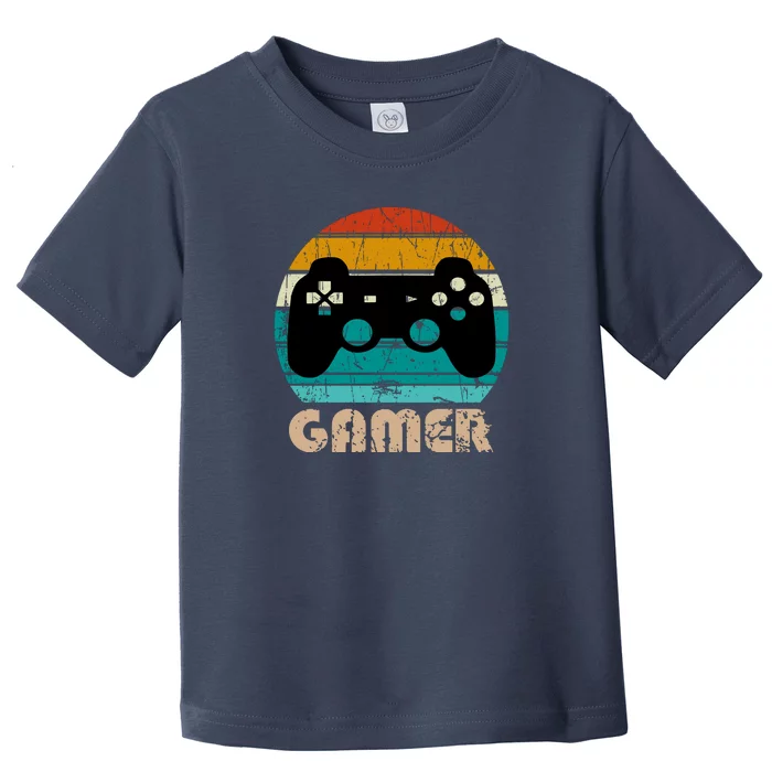 Retro Gamer Video Games Player Gaming Boys Teens Men Toddler T-Shirt