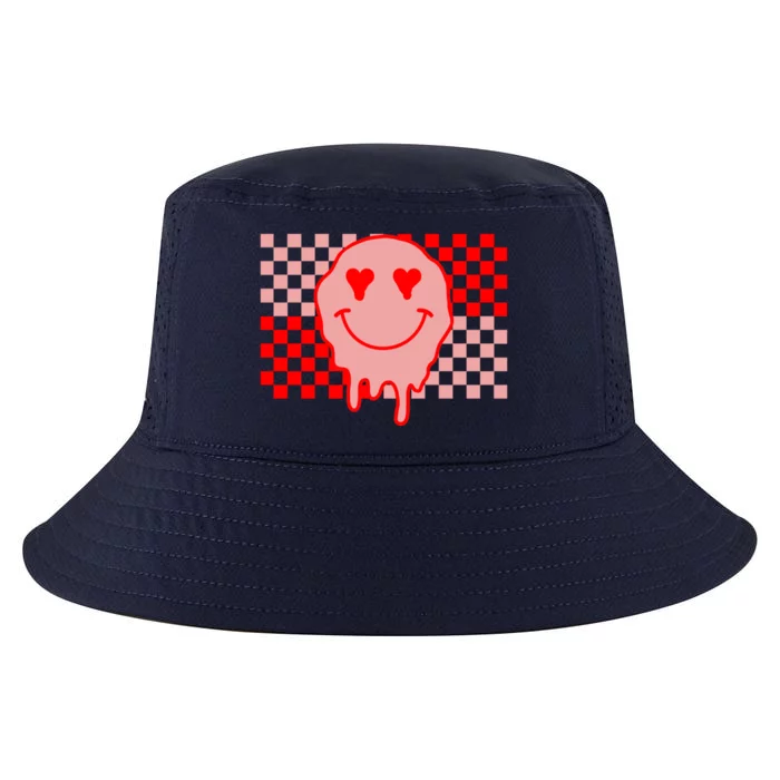 Retro Groovy Valentines Day Hippie Smile Cool Comfort Performance Bucket Hat